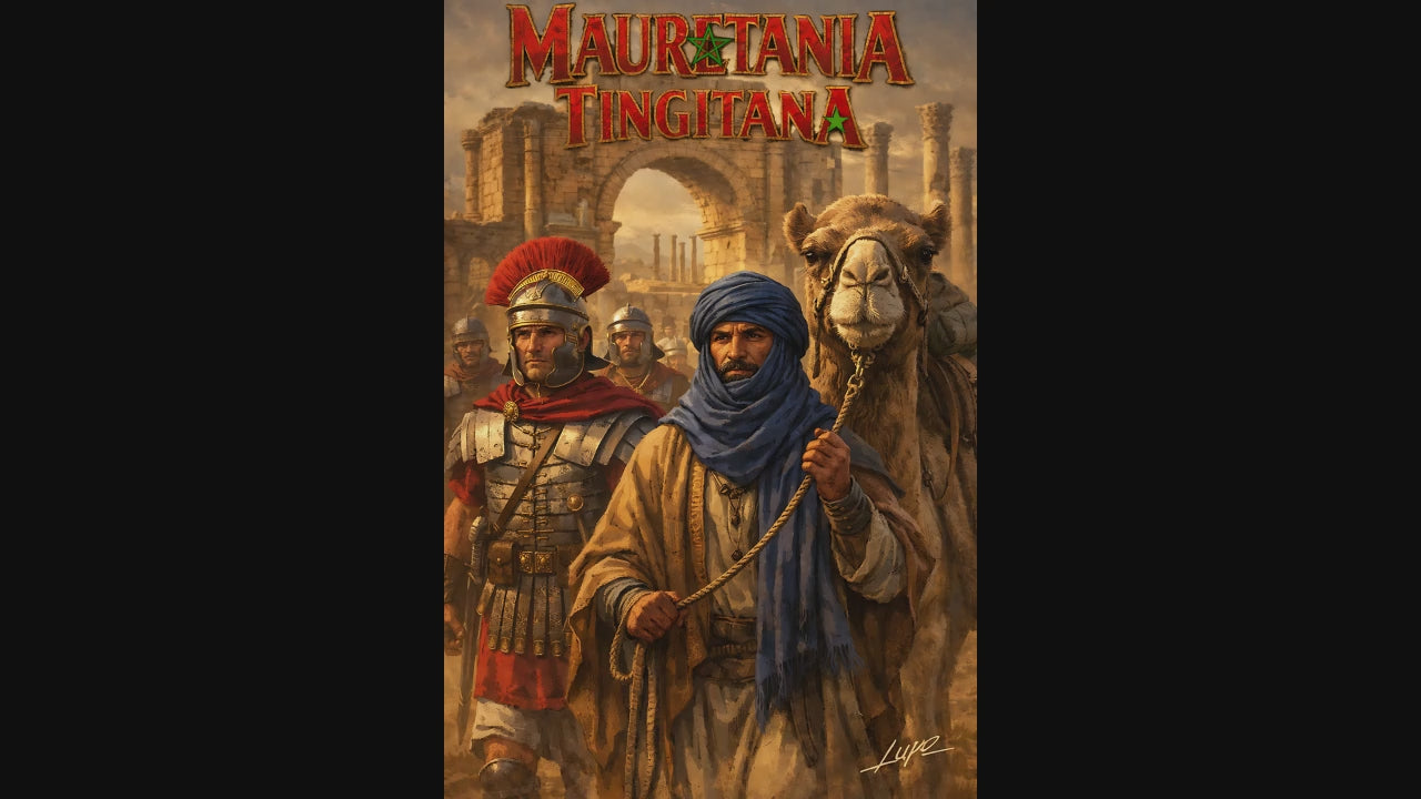 Sudadera con Capucha unisex 100% Algodón peinado - Impresión JUMBO 24"x24" - Provinciae Romanae - Mauretania Tingitana